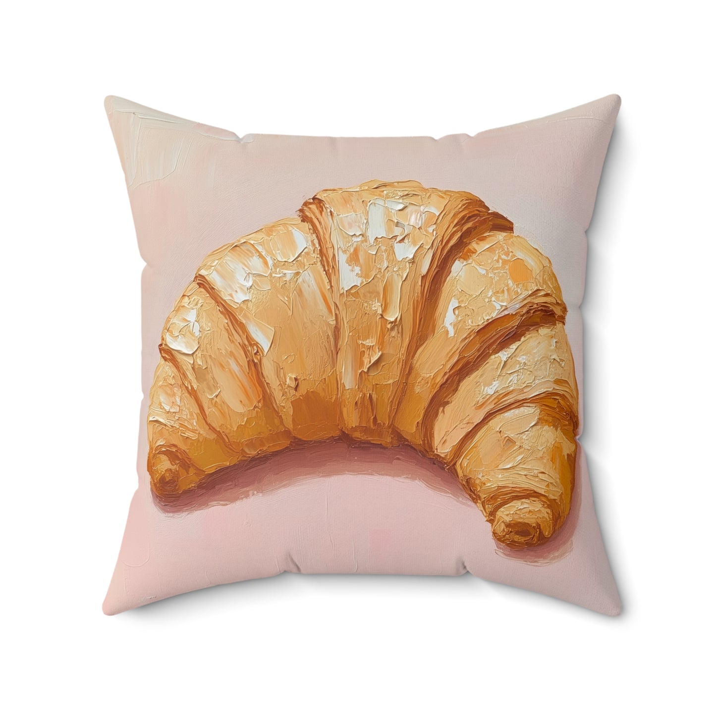 Morning Delight Croissant Faux Suede Cushion