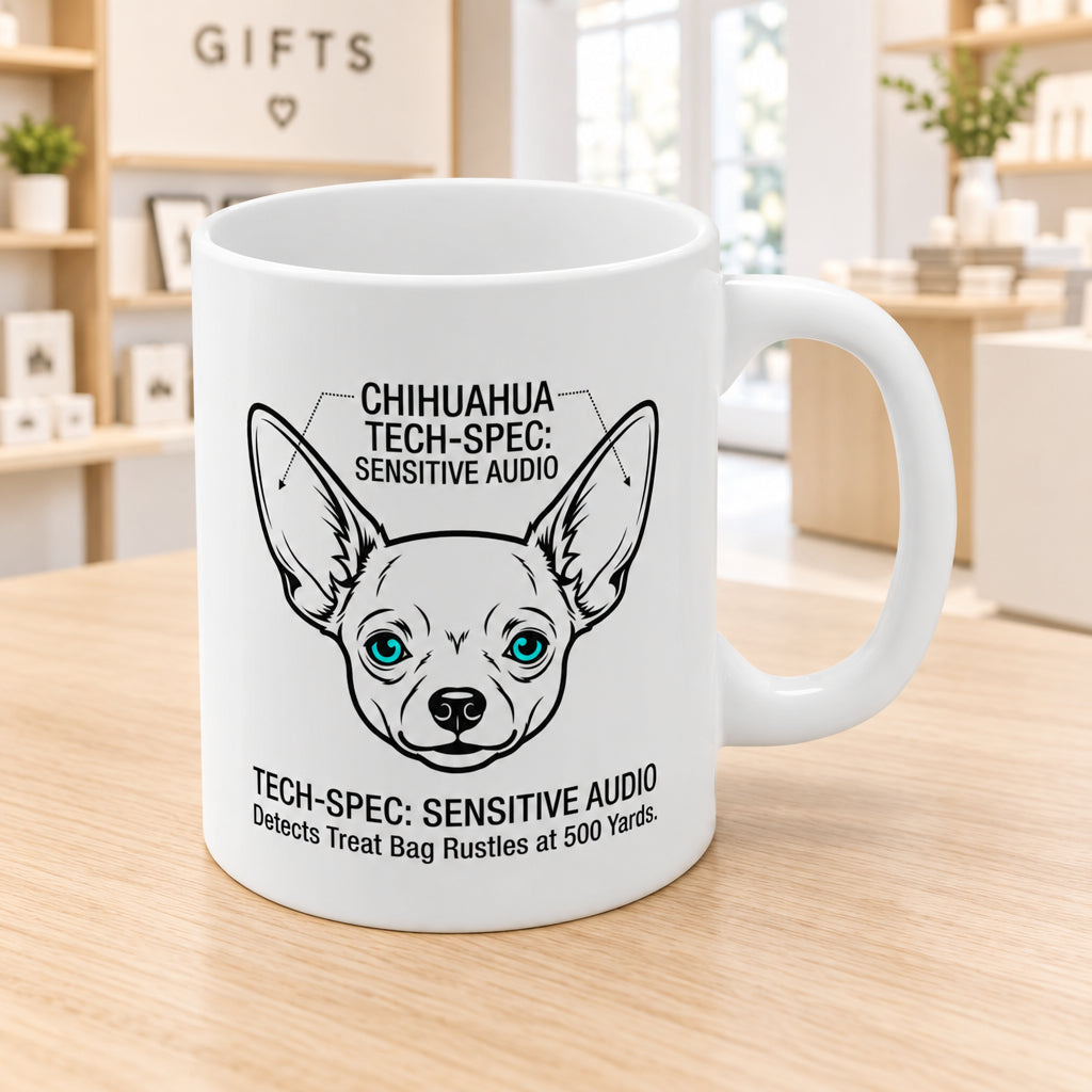 Chihuahua Auditory System Tech Design Mug