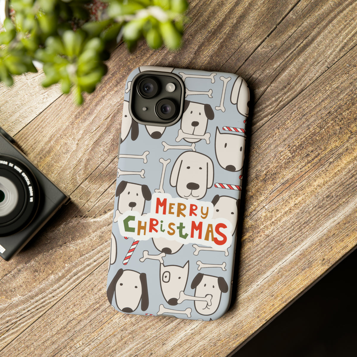 Merry Christmas Dog Pattern Tough Cases