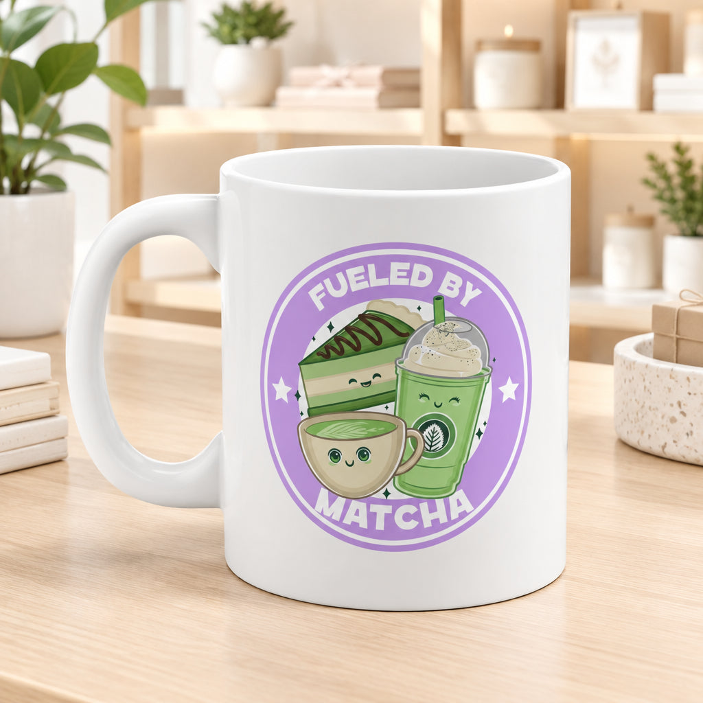 Humorous Fueled by Matcha Mug