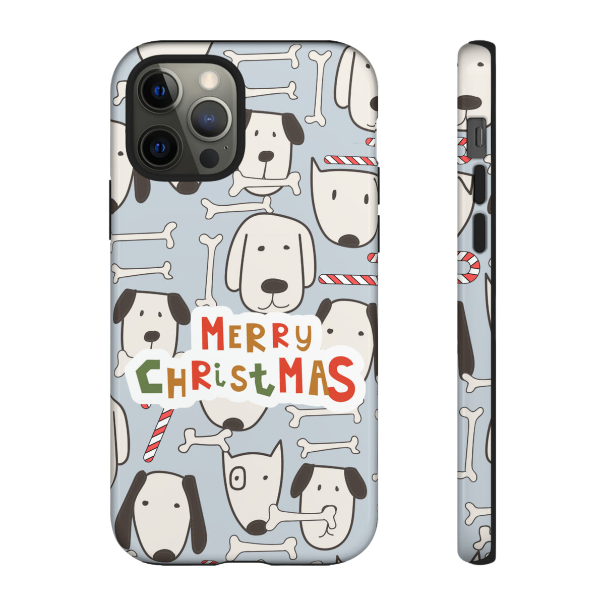 Merry Christmas Dog Pattern Tough Cases