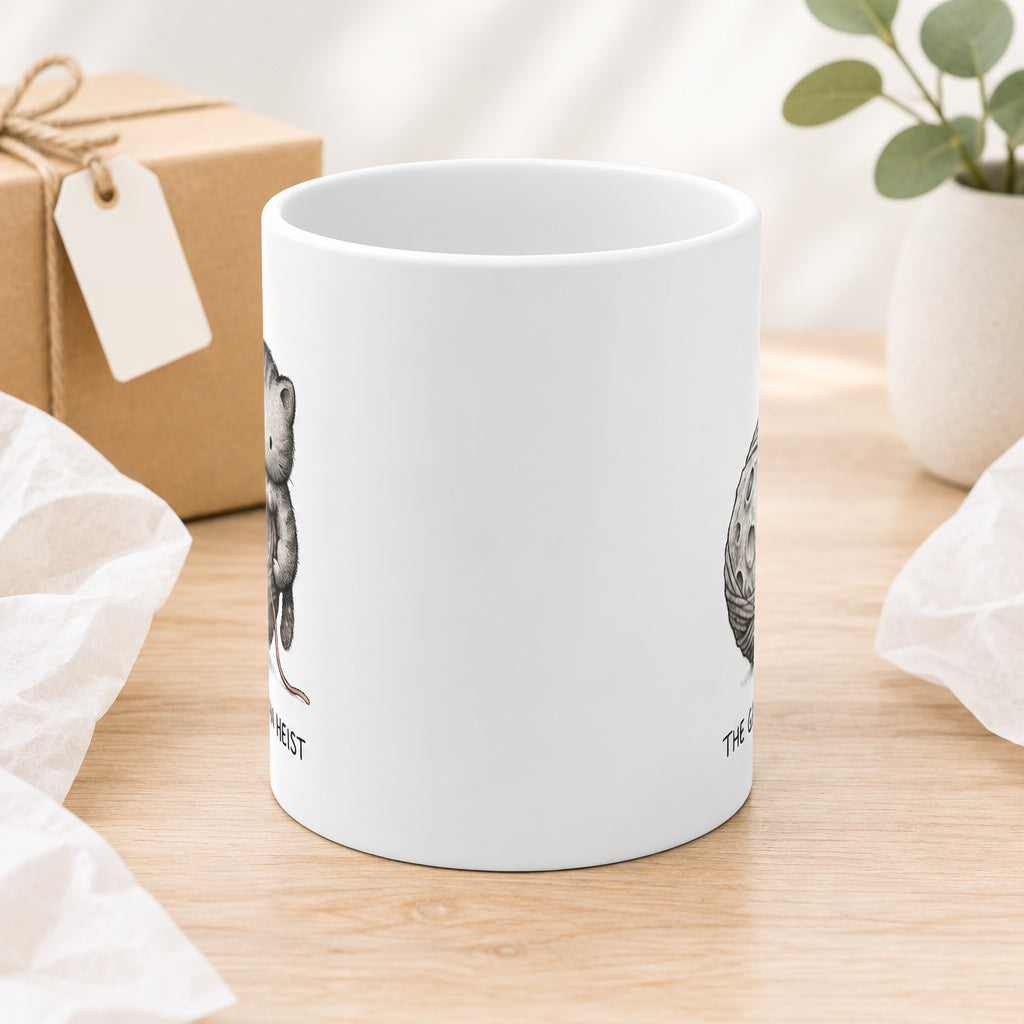 The Stippled Kitten & The Yarn Moon Mug