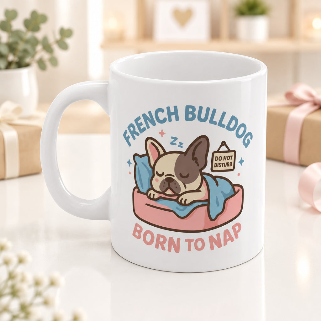 French Bulldog “Born to Nap” Mug 11oz