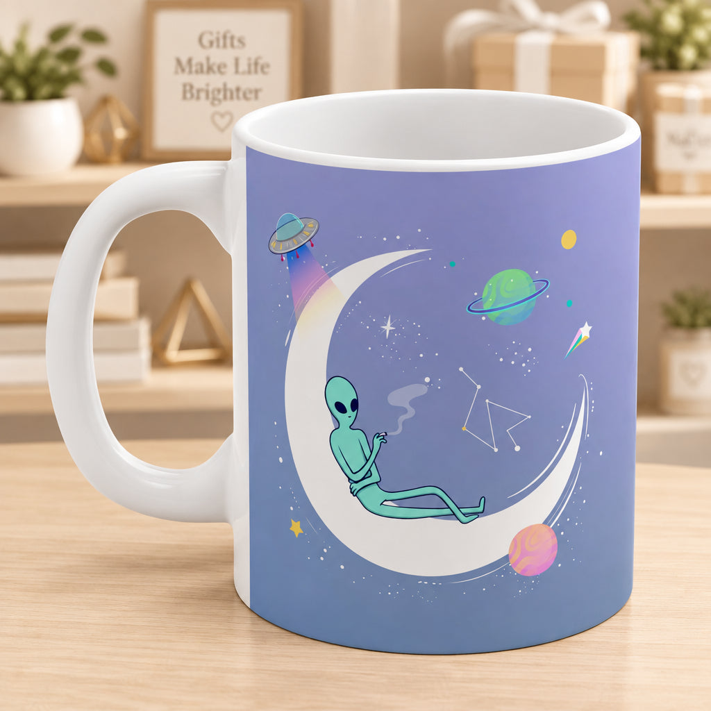 Chilling Alien Purple Mug 11oz