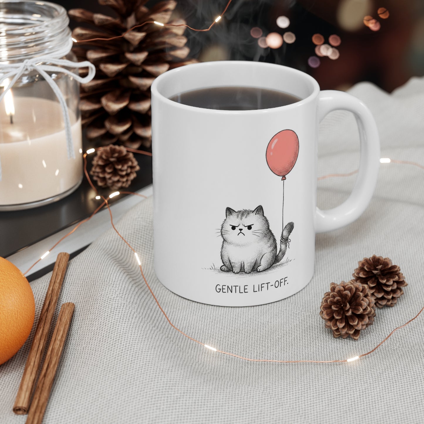 The Grumpy Cat & The Floating Balloon Mug