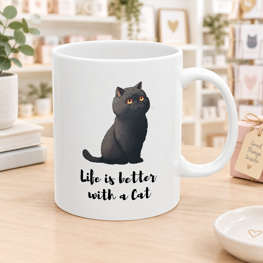 Life is Better with a Cat Mug