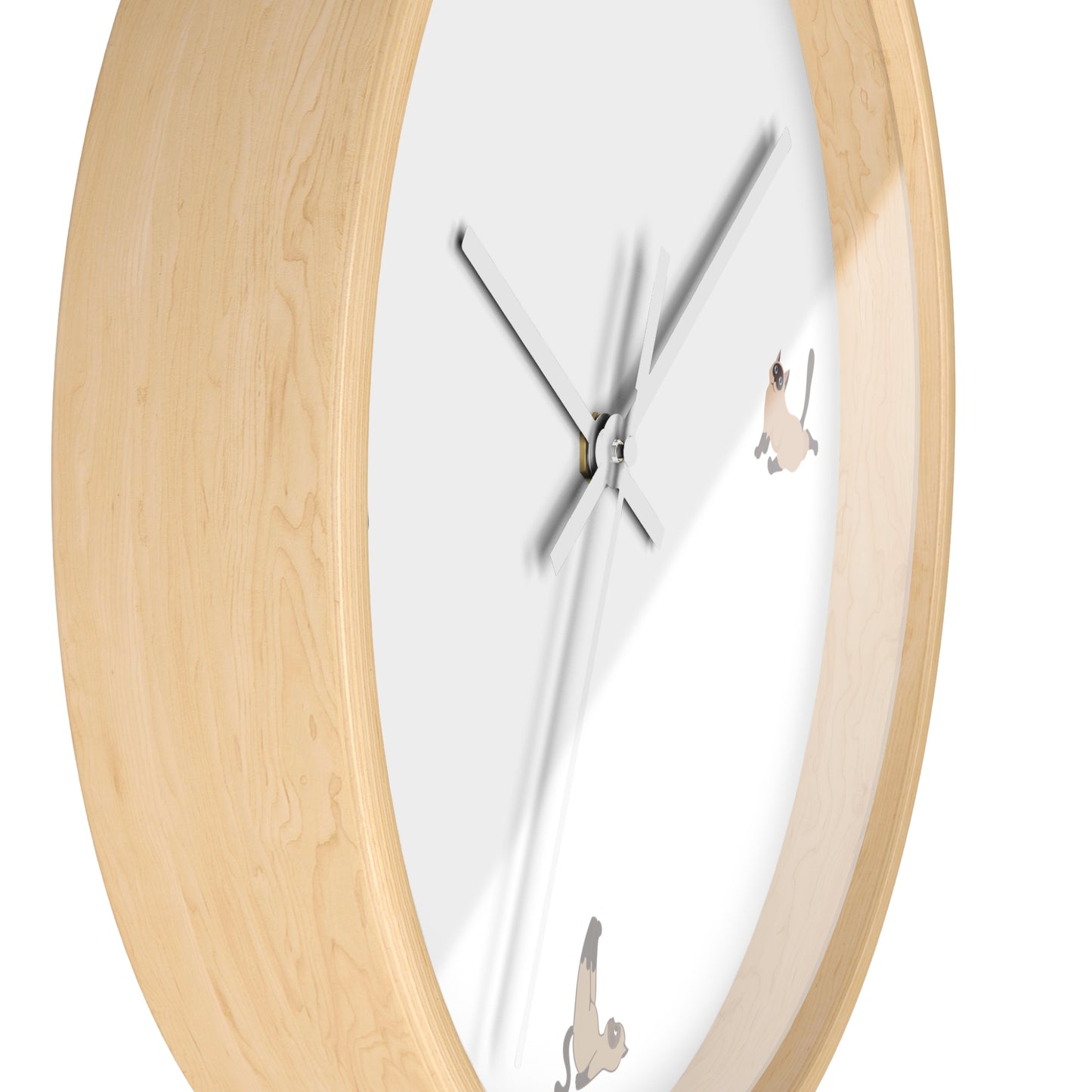 Cat Doing Yoga Wall clock