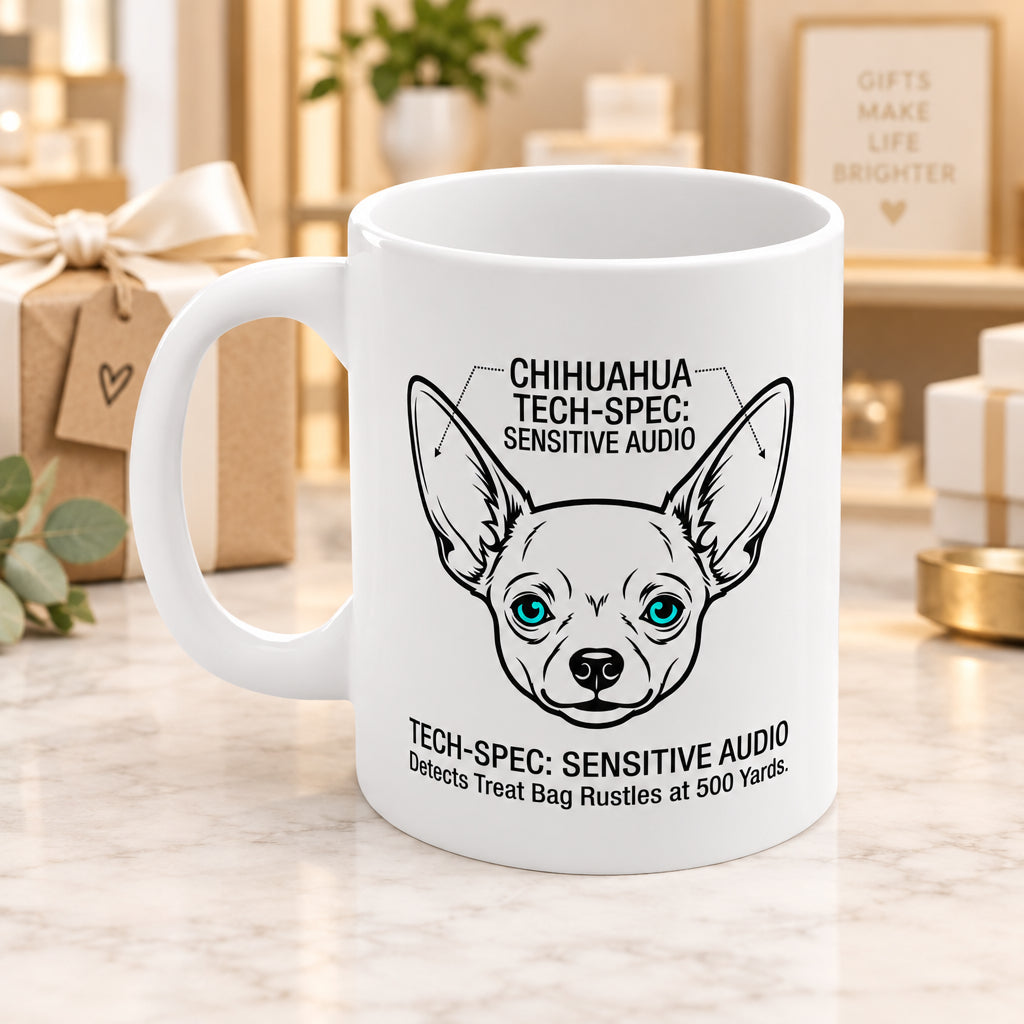 Chihuahua Auditory System Tech Design Mug