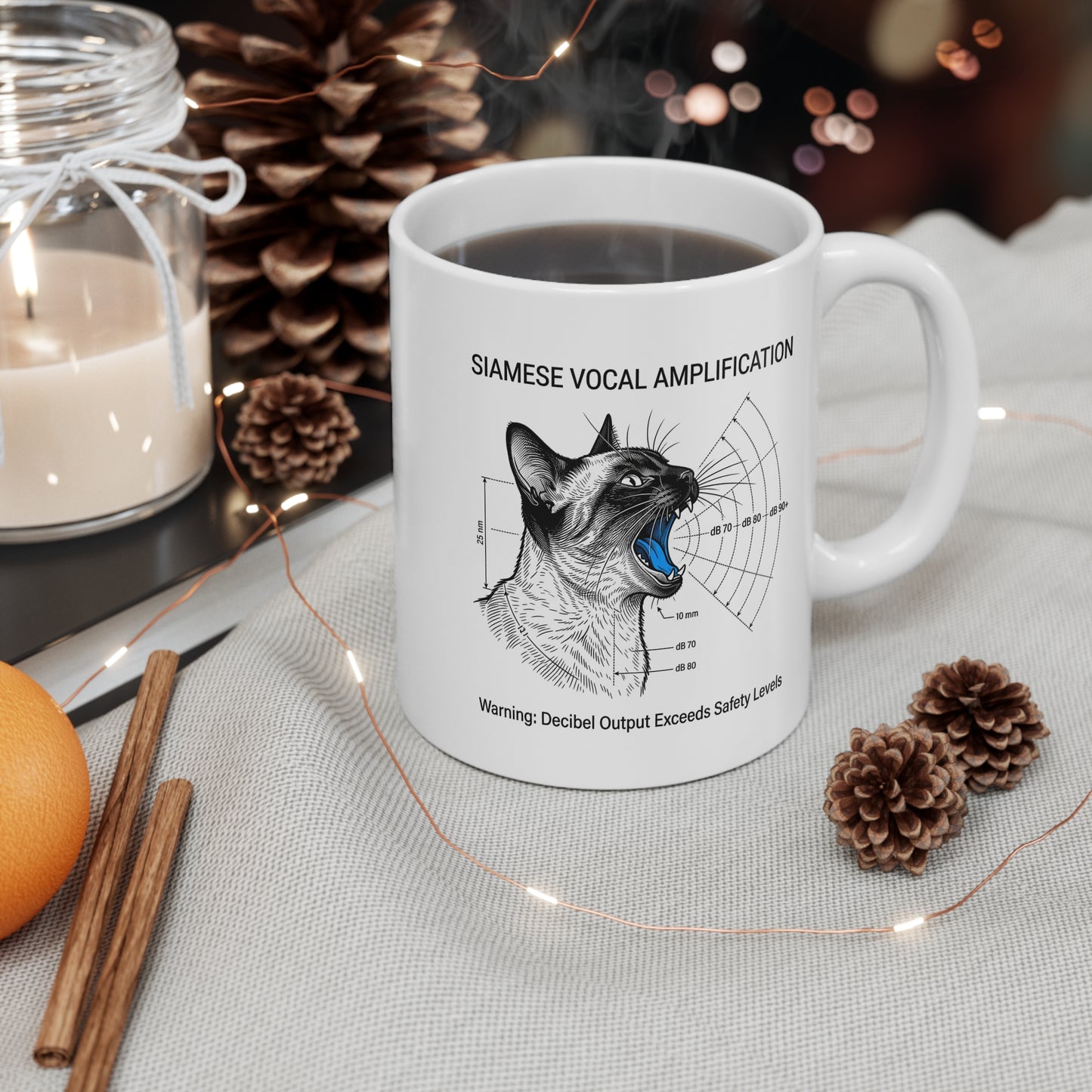 The Siamese Vocal Amplification Chart Mug