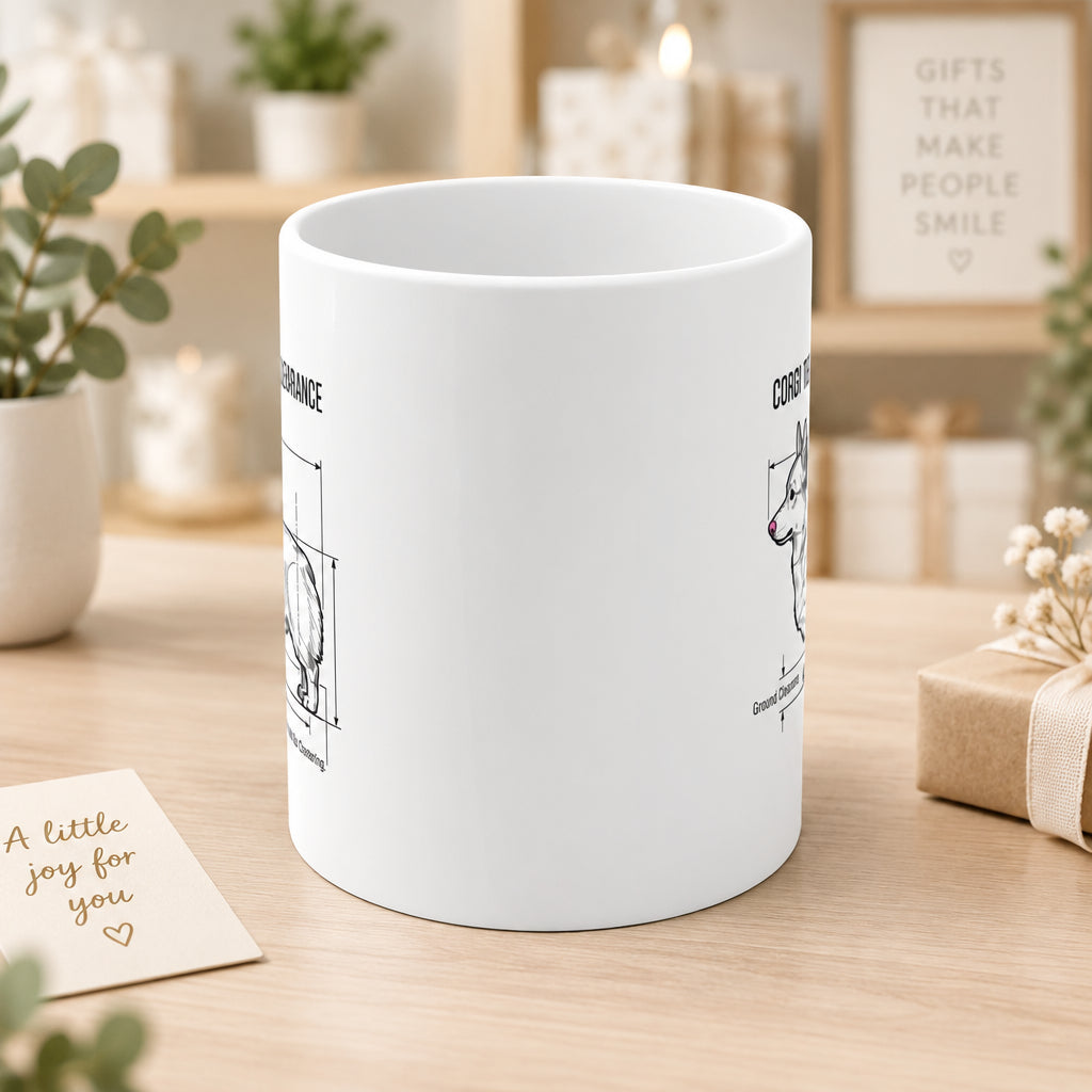 The Corgi Ground-Clearance Diagram Mug