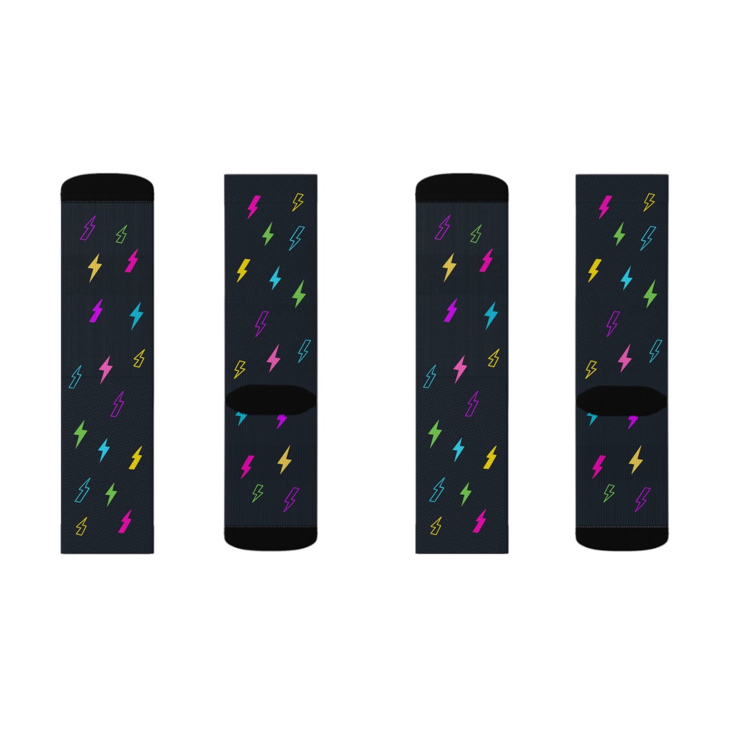 Neon Flash Novelty Socks