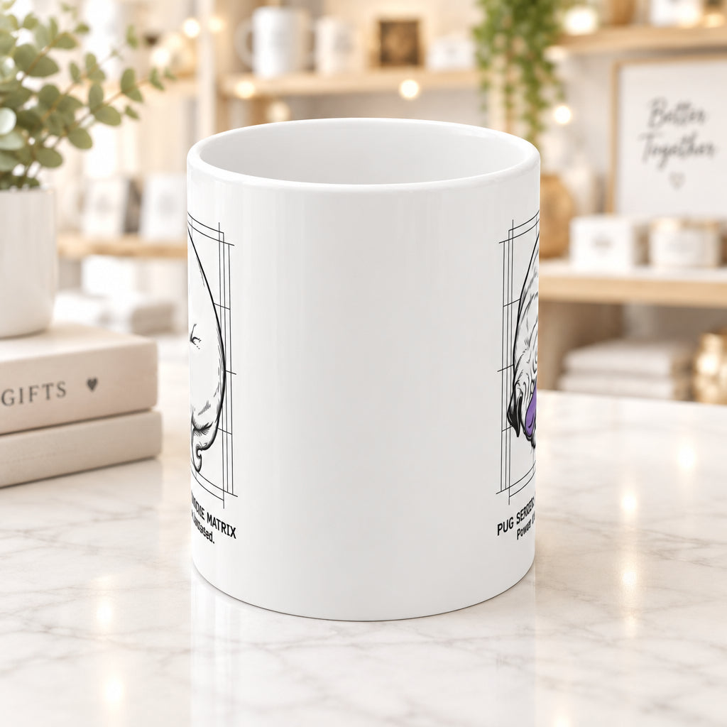 The Pug Optimized Snooze Matrix Mug