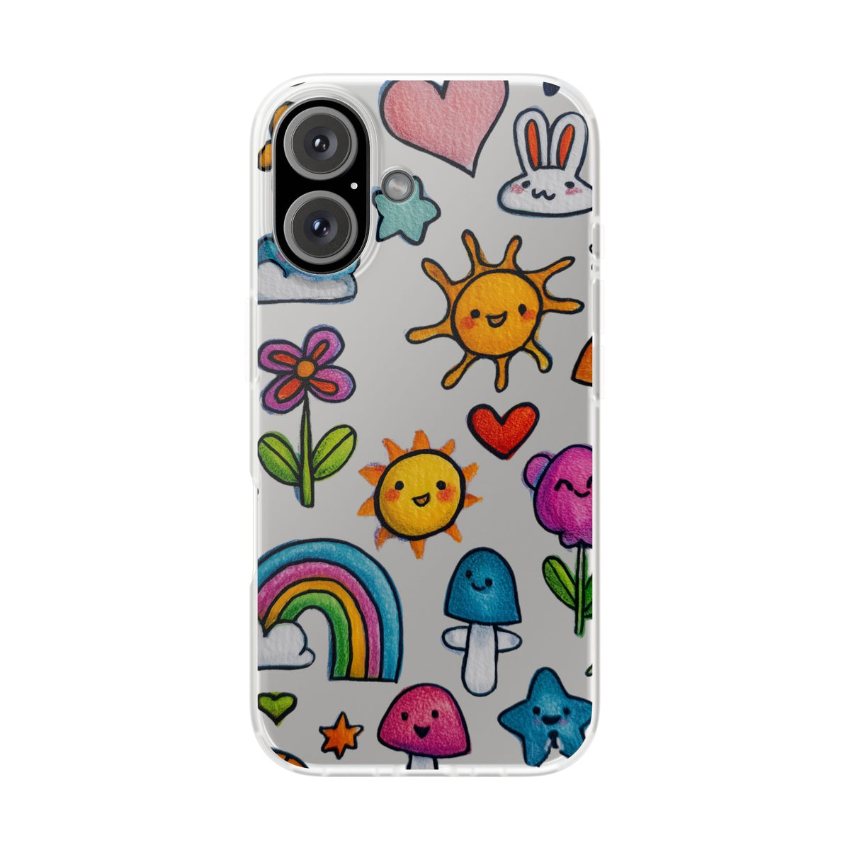 Colorful Cartoon Flexi Cases – Fun and Playful iPhone Case