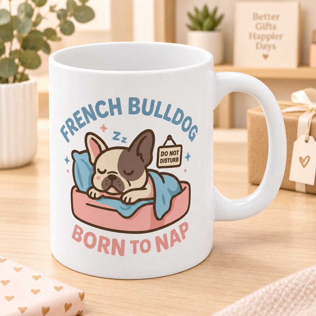 French Bulldog “Born to Nap” Mug 11oz