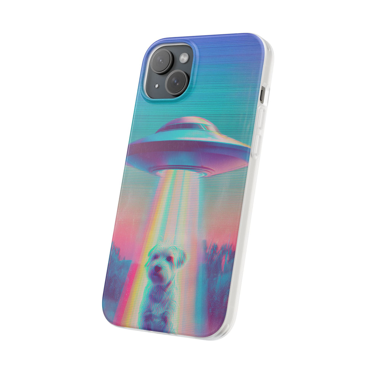 Scruffy Dog and UFO Flexi Cases – Fun and Playful iPhone Case
