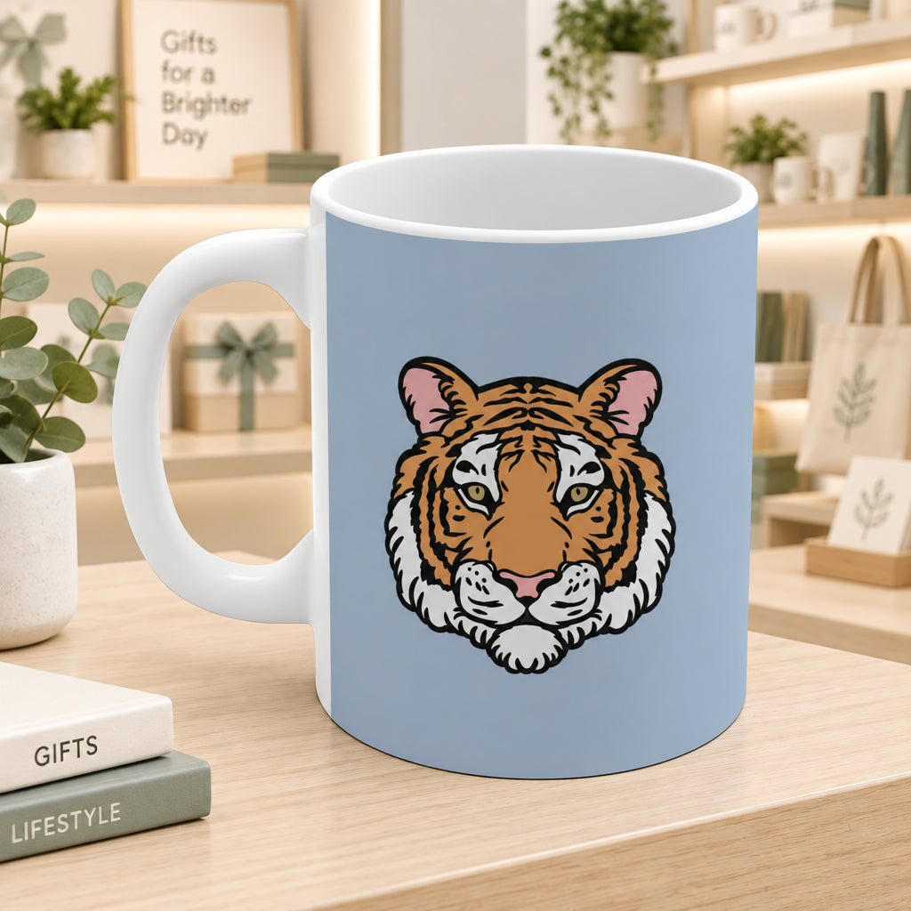 Tiger Logo Blue Mug