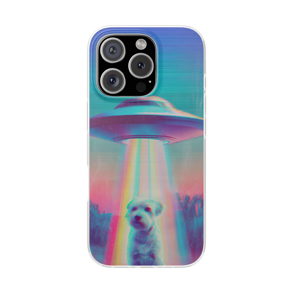 Scruffy Dog and UFO Flexi Cases – Fun and Playful iPhone Case