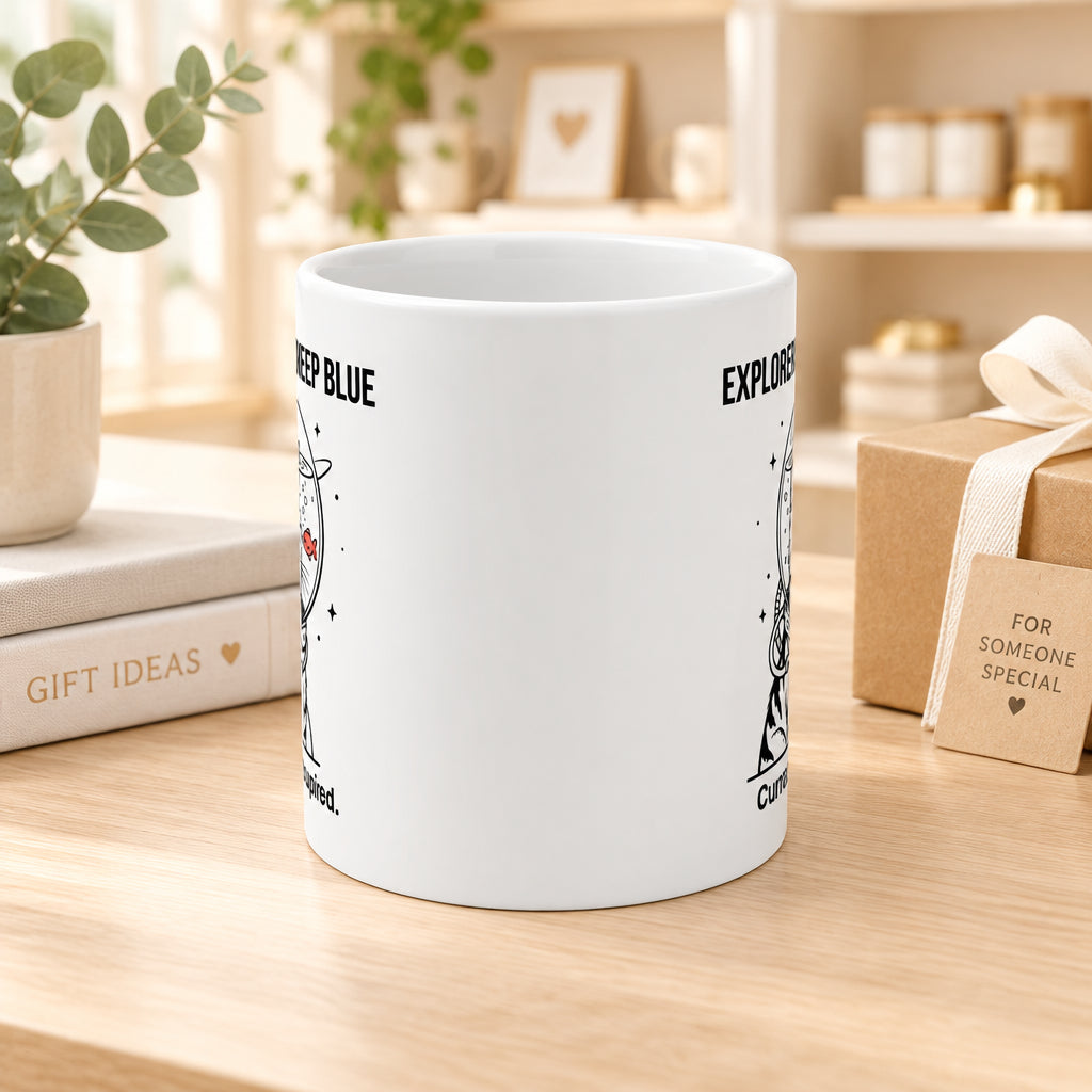 The Fishbowl Astronaut Cat Mug
