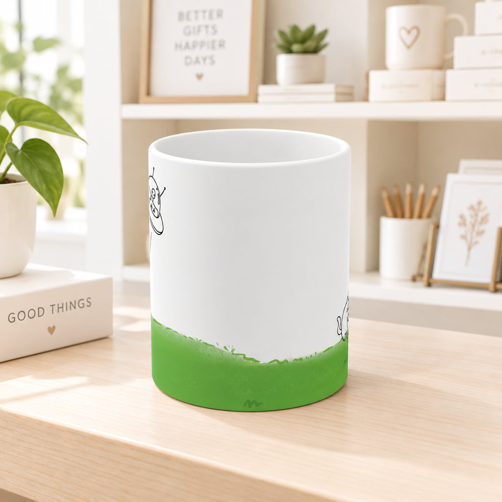 UFO Abducting Cat Mug