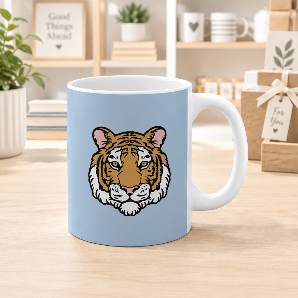 Tiger Logo Blue Mug