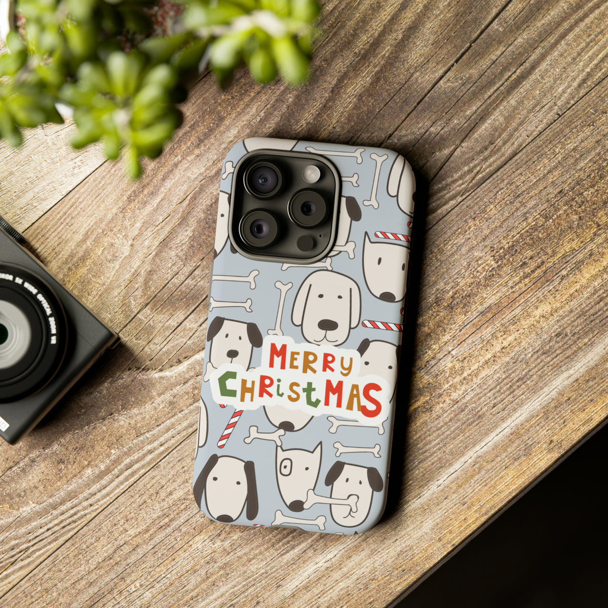 Merry Christmas Dog Pattern Tough Cases