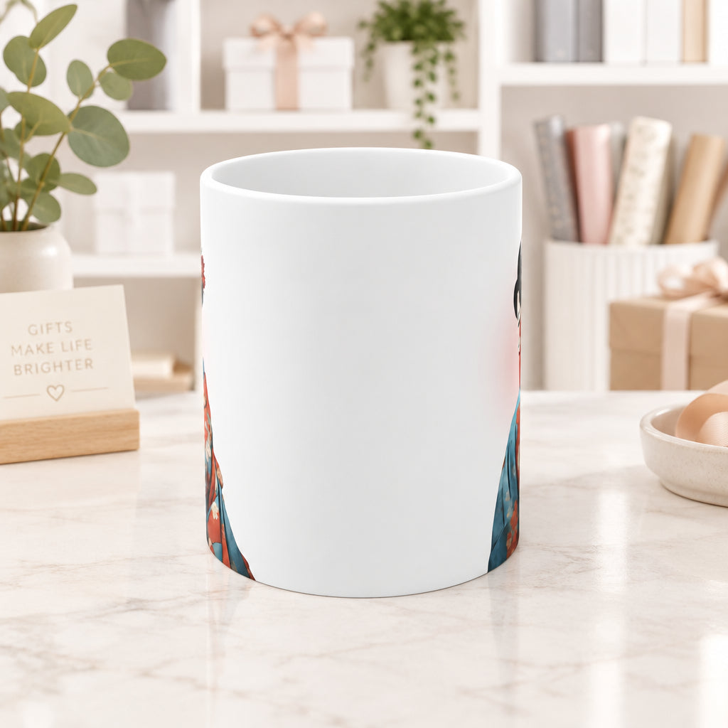 Geisha Elegance Kimono Mug