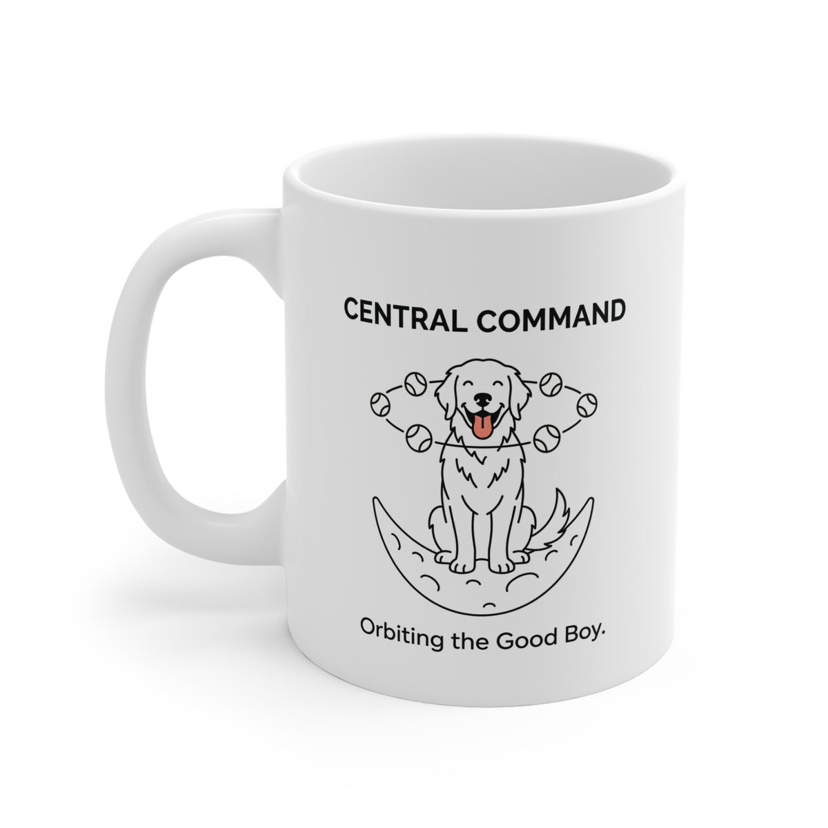 The Tennis Ball Satellite Dog Mug