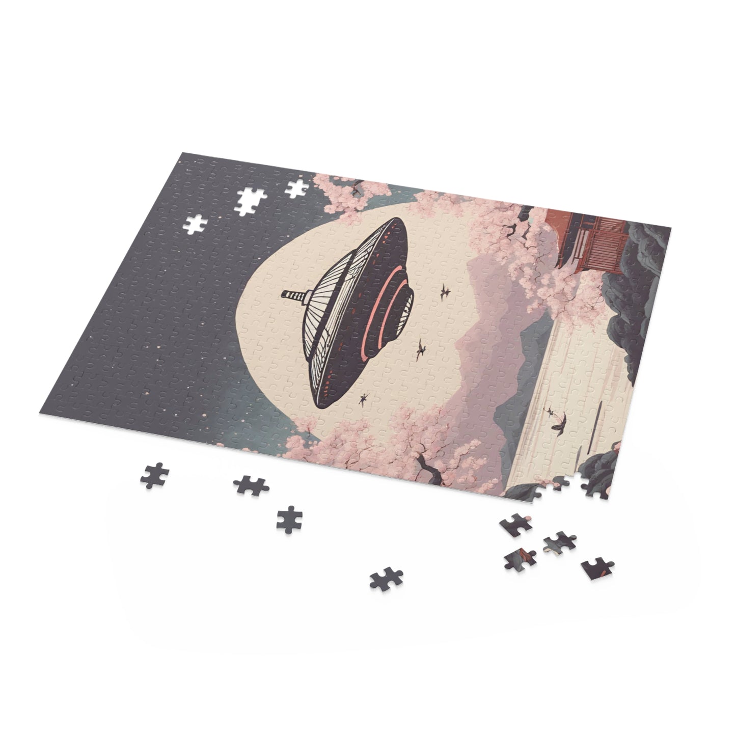 Vintage Japanese UFO Art Jigsaw Puzzle 500-Piece