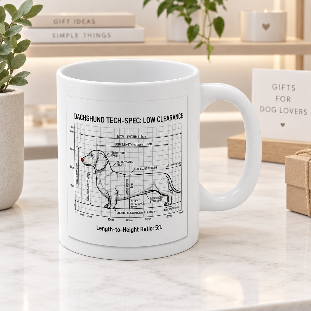 Dachshund Length Ratio Schematic Mug