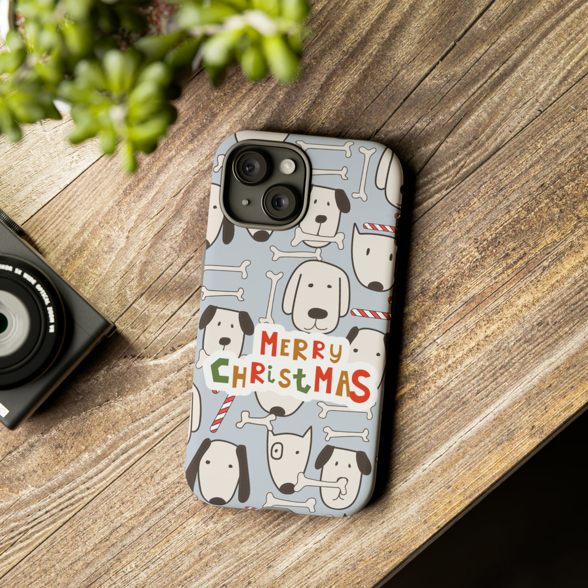 Merry Christmas Dog Pattern Tough Cases