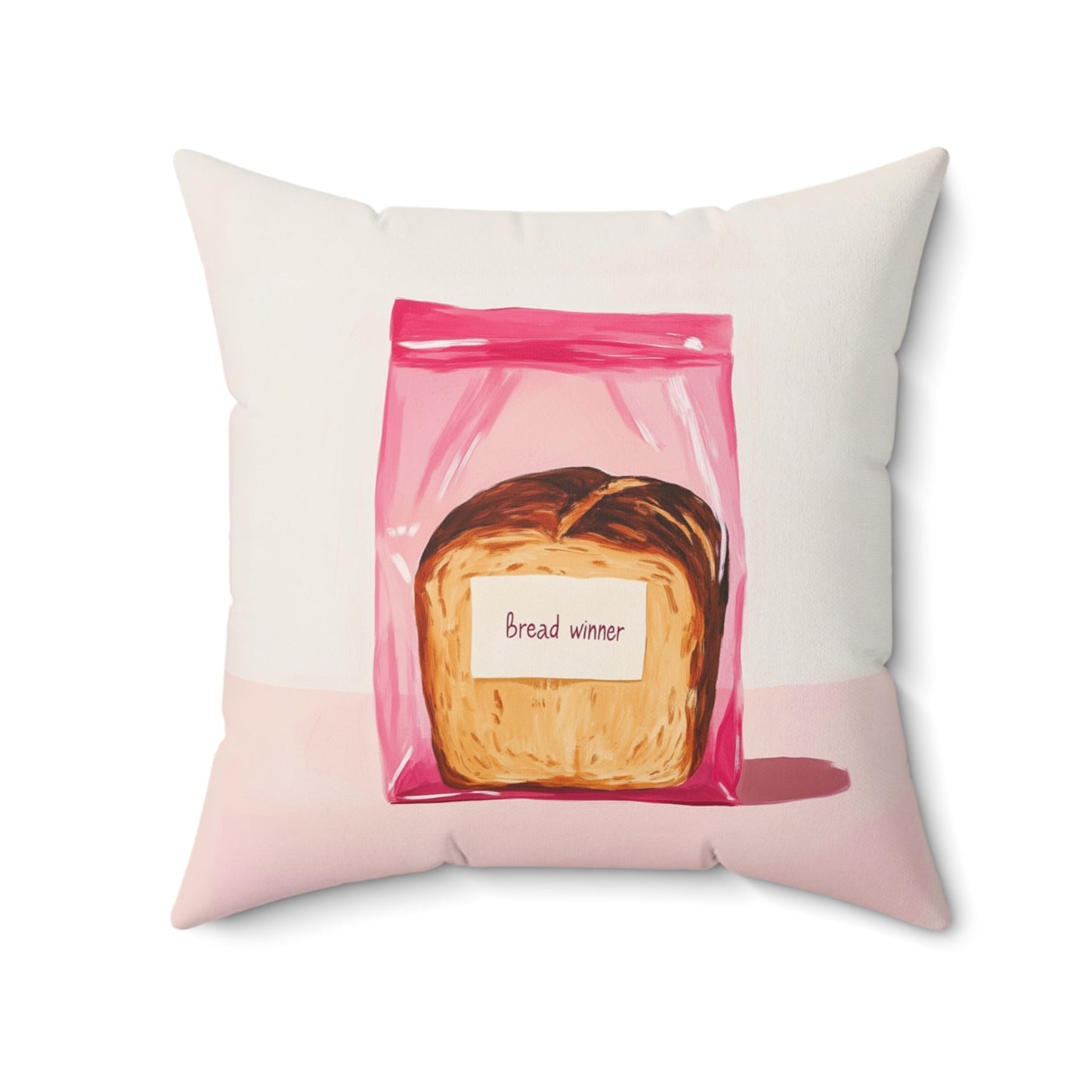 Bread Winner Faux Suede Cushion