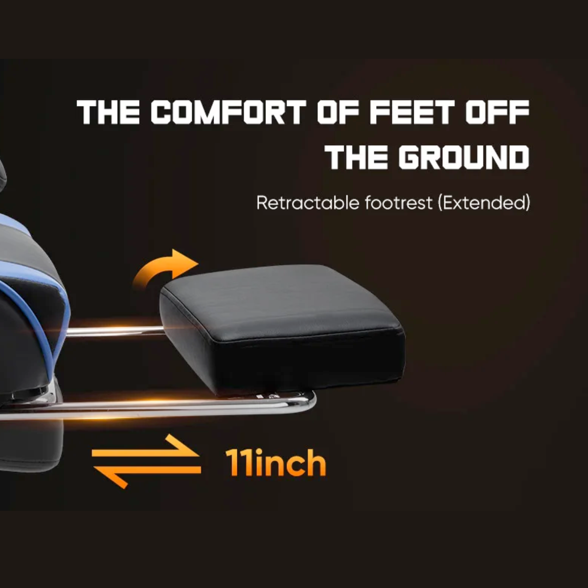 Ergonomic X2 Gaming Chair with Lumbar Support & Foot Rest