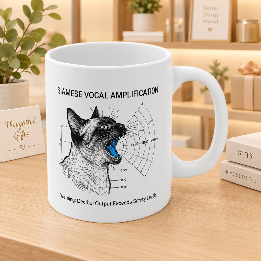 The Siamese Vocal Amplification Chart Mug