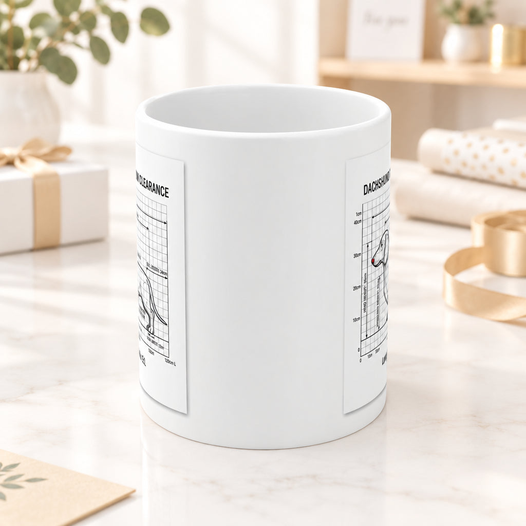 Dachshund Length Ratio Schematic Mug