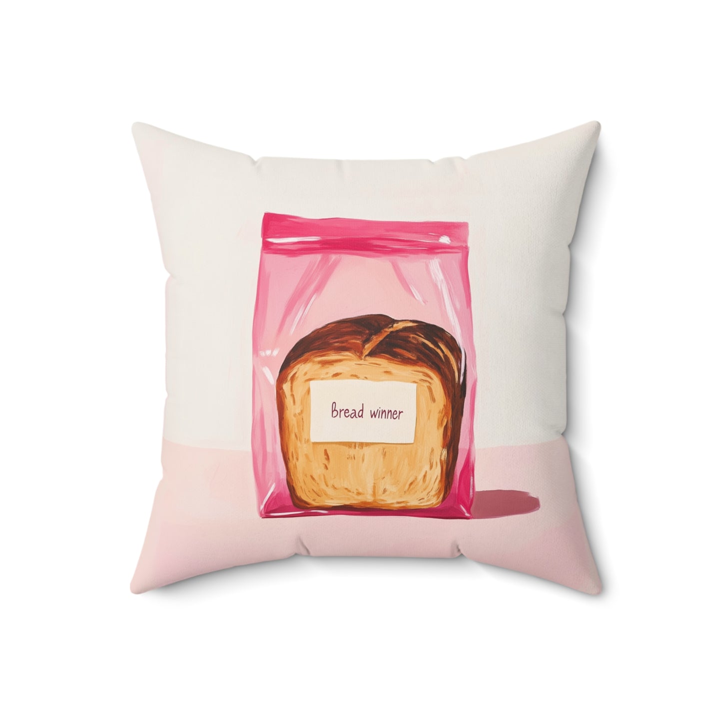 Bread Winner Faux Suede Cushion