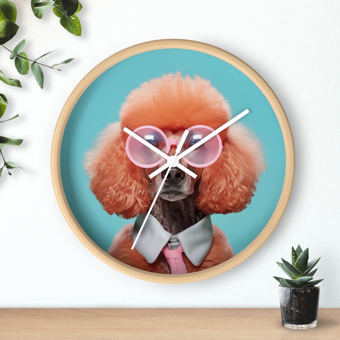 Cool Dog with Shades Wall clock