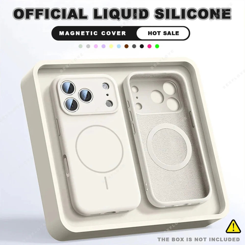 Magnetic Silicone Phone Case Delux Pack for iPhone 14 to iPhone 17 series