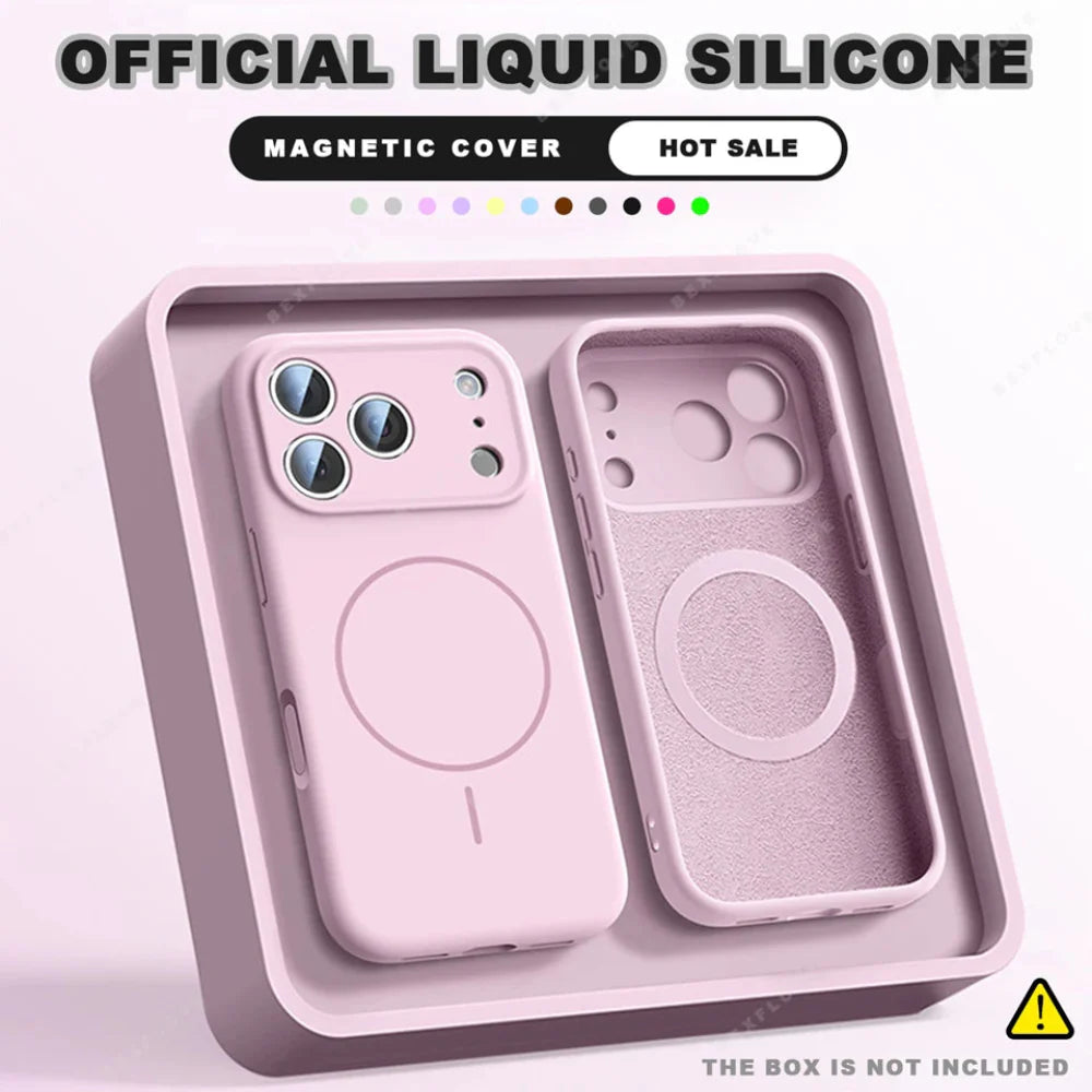 Magnetic Silicone Phone Case Delux Pack for iPhone 14 to iPhone 17 series