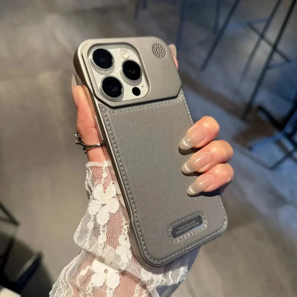 Business Vegan Leather Case for iPhone 13 to 17 series