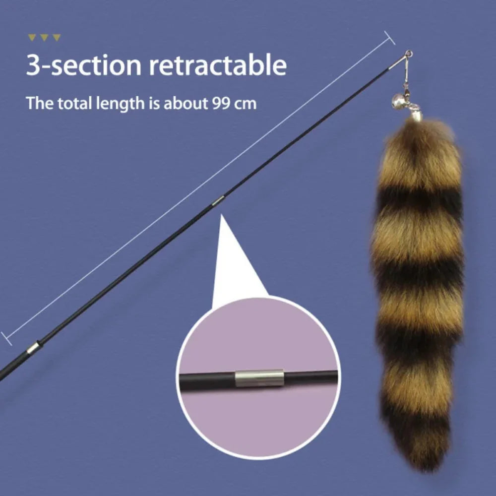 Faux Feather Cat Toy Stick