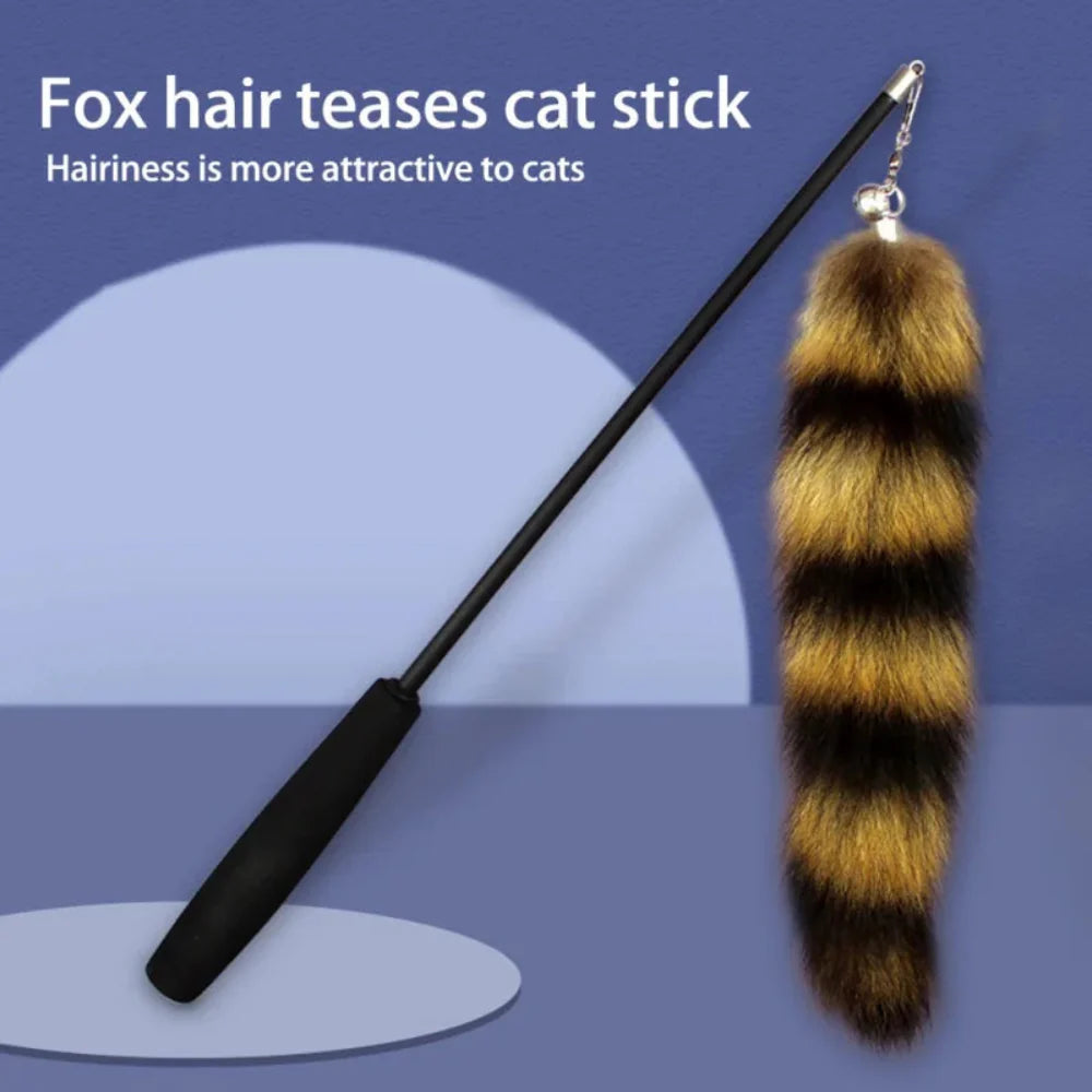 Faux Feather Cat Toy Stick