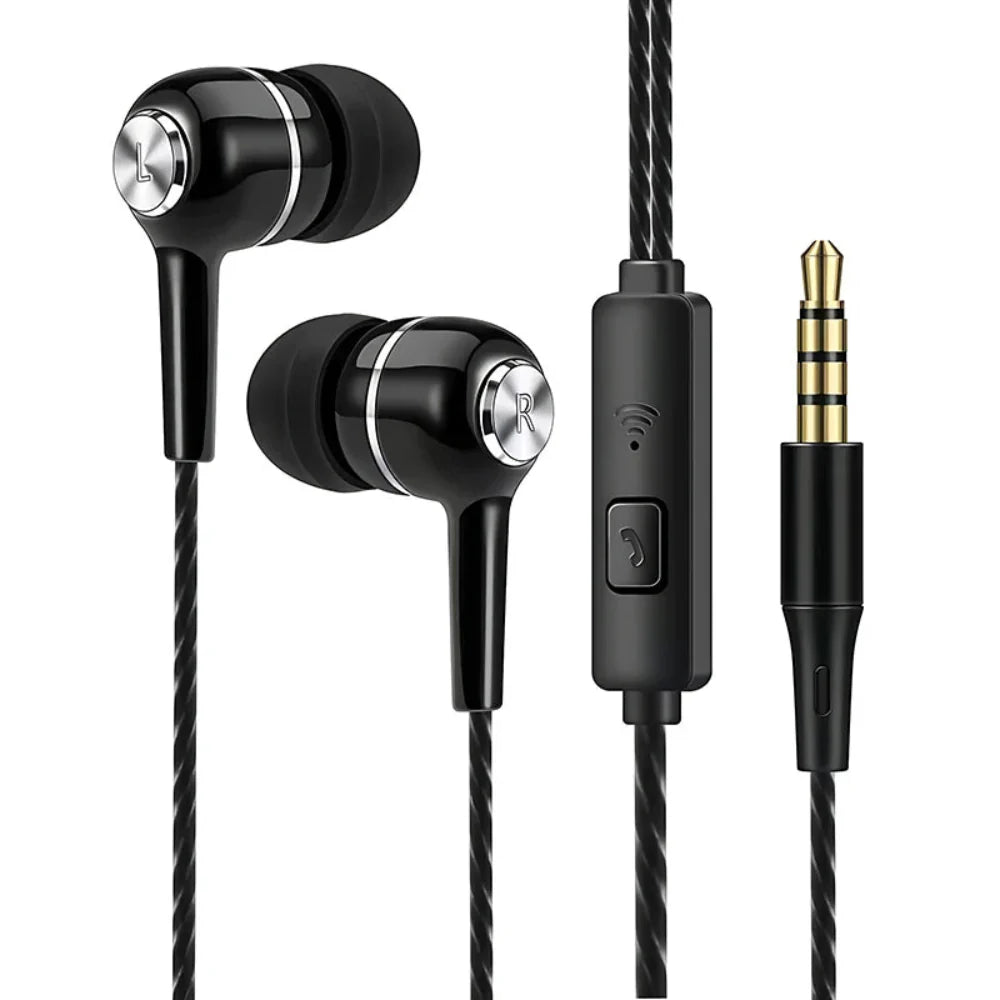 Buy 1 Get 2 Free | 3.5mm HiFi Heavy Bass Wired Earbuds