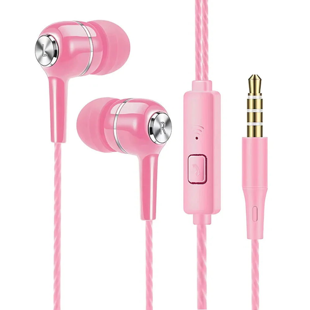 3.5mm HiFi Heavy Bass Wired Earbuds