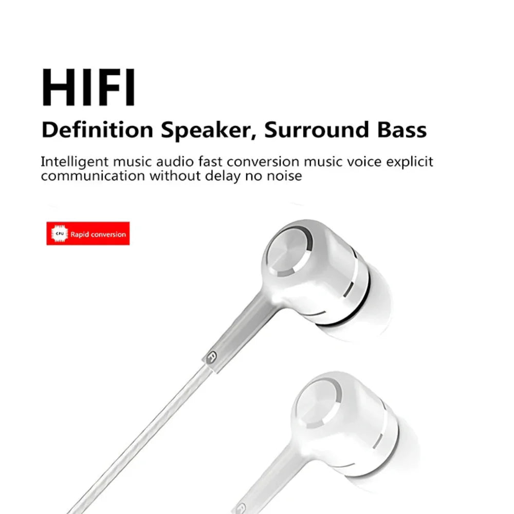 Buy 1 Get 2 Free | 3.5mm HiFi Heavy Bass Wired Earbuds