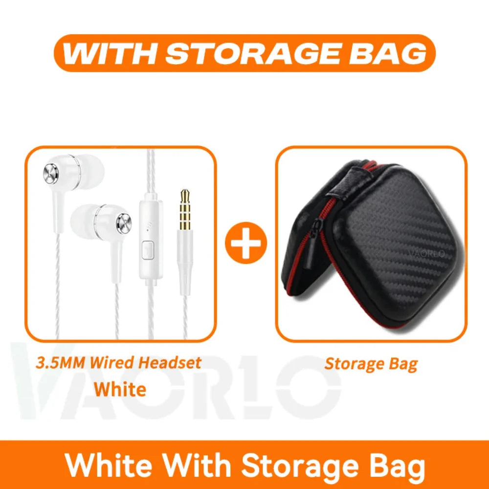 Buy 1 Get 2 Free | 3.5mm HiFi Heavy Bass Wired Earbuds