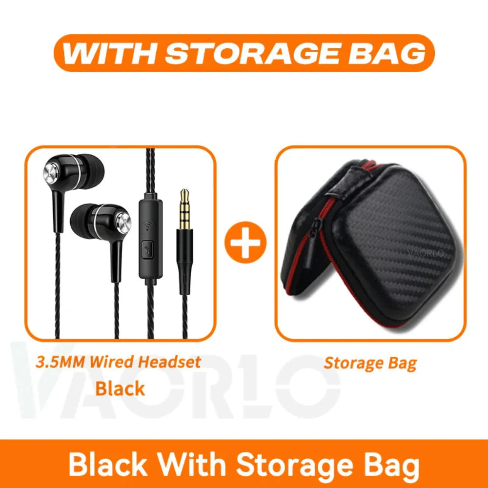 Buy 1 Get 2 Free | 3.5mm HiFi Heavy Bass Wired Earbuds