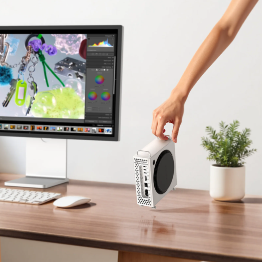 Aluminum Alloy Computer Stand Case For Mac Mini M4