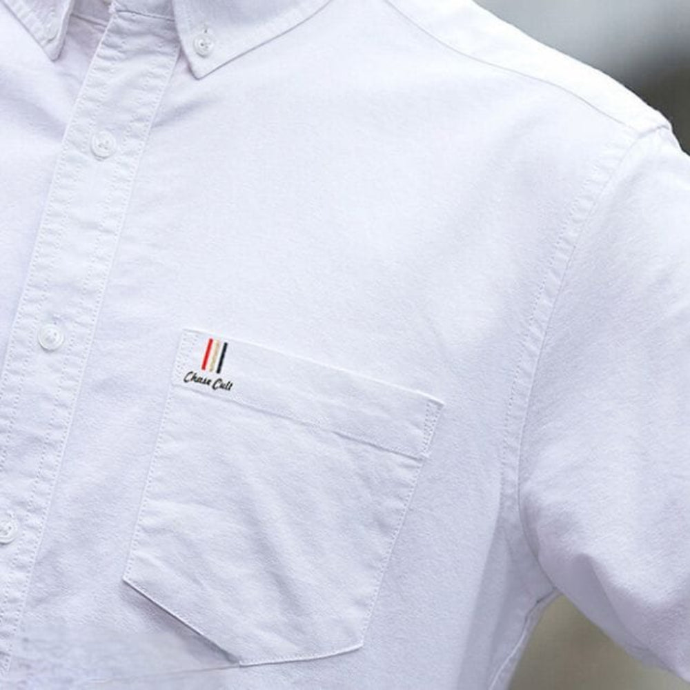 Men 's Long Sleeve Button Down Shirt With Pocket Details