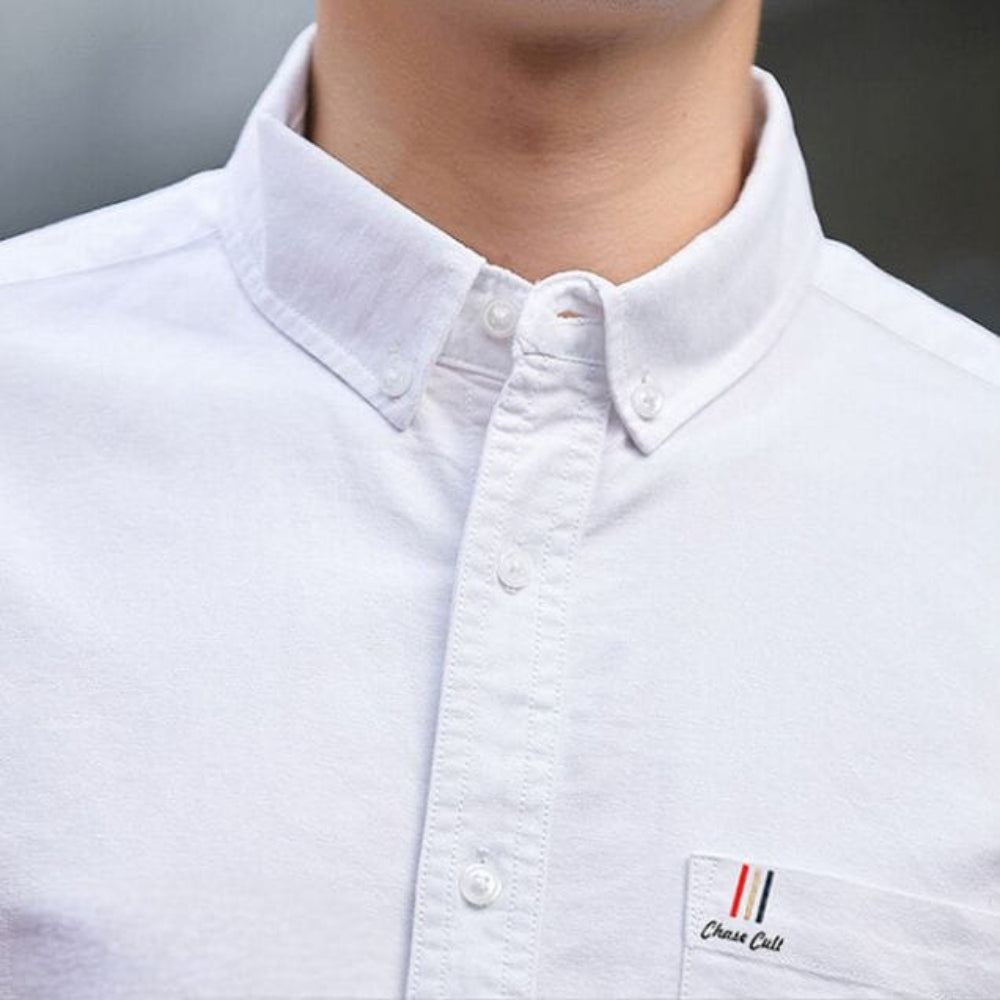 Men 's Long Sleeve Button Down Shirt With Pocket Details