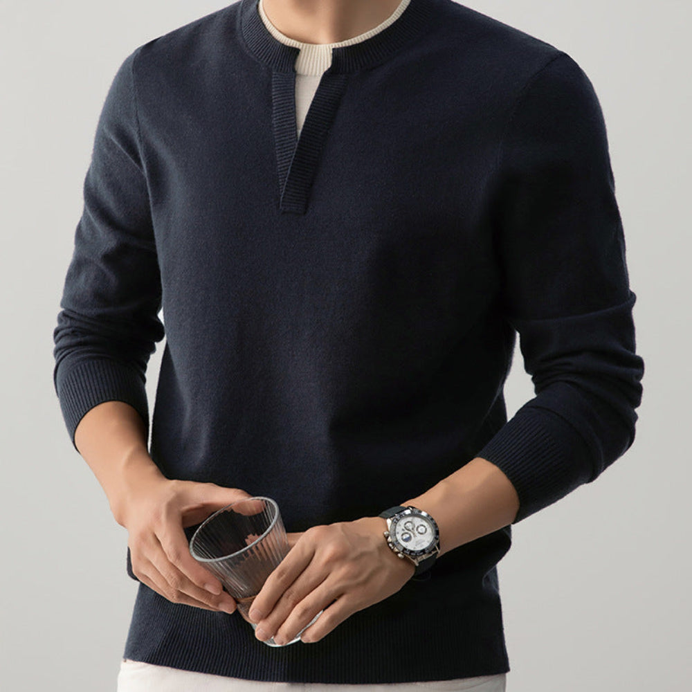 Mens Layered Look Sweater